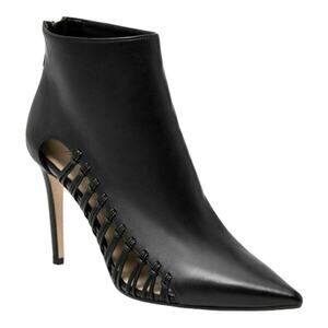 Tamara Mellon Womens Leather Braided Dom Pointed Toe Ankle Booties Size 38